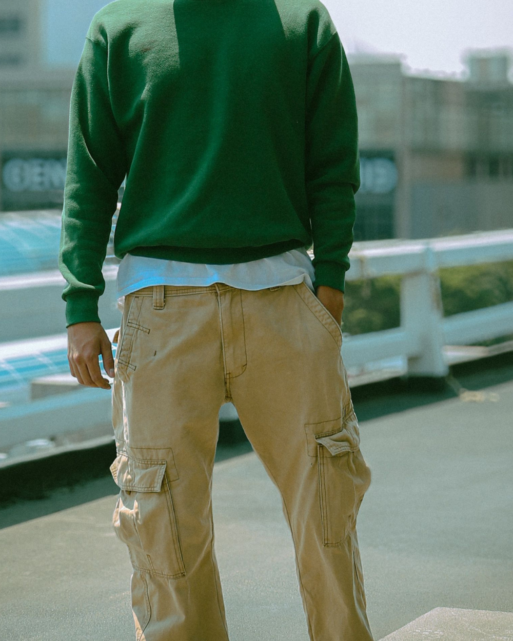 Beige Cargo Pant For Men