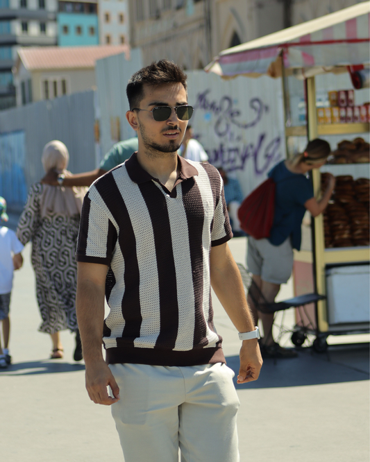 Line Strip polo T-Shirt